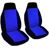 2 black and dark blue seat covers for a 2008 Volkswagen Beetle. Side airbags... by Designcovers