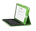 Hktimes Wireless Bluetooth Keyboard Leather Case Folio for Ipad 2 ( Pink)