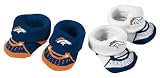 Denver Broncos 3-6 Month 2 pair Bootie Set