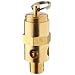 Kingston KSV12 Series Brass ASME-Code Low Profile Safety Valve, 120 psi Set Pressure, 1/8" NPT Male
