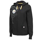 NFL Pittsburgh Steelers Pure Heritage II Long Sleeve Fullzip Slub Fleece Hoodie