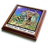 Londons Times Funny Bugs and Slugs Cartoons - Typical Bee Garage Sales - Trivets