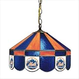 Imperial New York Mets Licensed 16-Inch Diameter Stained Glass Pub Light