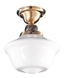 Edison Schoolhouse Semi-flushmount 9â Wide Ceiling Light