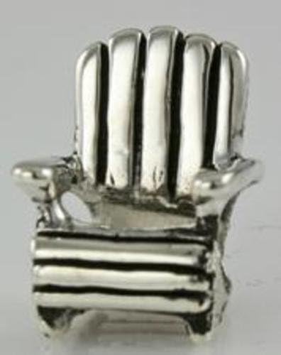 Sterling Silver Reller Adirondack Chair Bead 13317