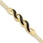 Black Coral Bracelet in 14K Yellow Gold