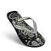 Havaianas 4 Nite schwarz-silber-grau mit ausgefallenen Motiven auf der Sohle