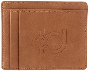 AYHENG Kevin Durant Logo Embossed Leather Card Holder Purse Bag Case Wallet Credit Card Protector
