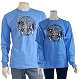 Trail of Painted Ponies - Trail of Painted Ponies P441 LG-PT Silverado Blue Long-Sleeve Tee Large