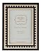 Italian Wooden Picture Frame, Dentile Black / Cream