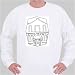 Sweatshirt with black and white, Texas, doors, mansion, palace, scene, wall, windows, arch