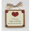 Love You Gift Wooden Keepsake Plaque