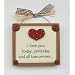 Love You Gift Wooden Keepsake Plaque