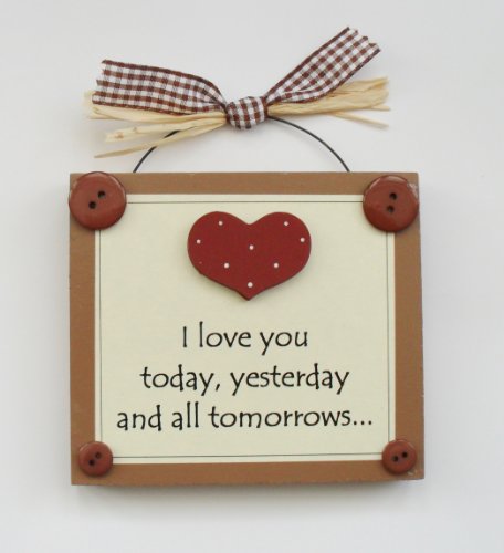 Love You Gift Wooden Keepsake Plaque