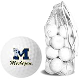Michigan Wolverines NCAA 15 Golf Ball Clear Pack