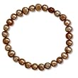 Brown Cultured Freshwater Pearl Stretch Bracelet
