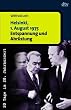 Helsinki, 1. August 1975. Entspannung und Abr�stung.