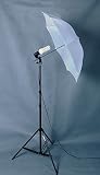 DMKFoto Single Fluorescent Studio Light Set with 5500k Bulb and Stand