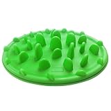BOGZON Forest Adventure Design Dog Bowl Anti-chocking & Slow Food Dog Bowl - Silicone Pizza Design & Interesting Training Feeder - The Weight-loss Pet Bowl£¬Non-slip Base, Green