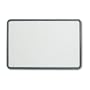 Quartet Contour Bulletin Board, 2 Feet x 3 Feet, Granite-Colored Surface with Black Plastic Frame (699370)