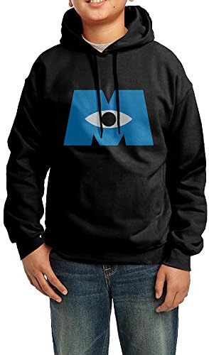 Xree Hood Hoodie For Boys And Girls Youth Sweatshirt Monsters University Logo Black