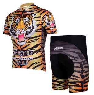 2011 Italian brand AISON short-sleeved jersey Set (Tiger) Free Shipping