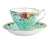 Royal Albert Collectible Teas Peppermint Damask Cup and Saucer