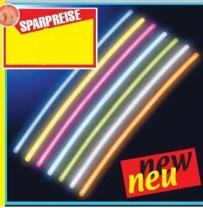 100 Neon Knick Leuchtsticks / Leuchtstaebe / Leuchtstab / Lichtstick / Neonstick / Knickstick