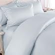 MARRIKAS (TM) 300TC Egyptian Cotton TWIN BLUE SOLID Duvet Cover Set
