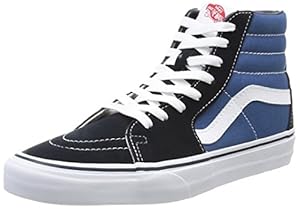 Vans Unisex Sk8-Hi Navy/White Sneaker - 11.5