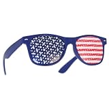 USA American Flag Patriotic Pinhole Glasses