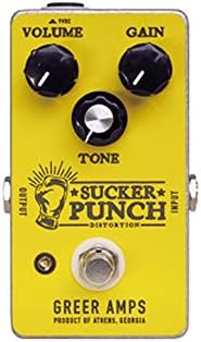Greer Amps Sucker Punch Distortion String Bundle w/ 2 free Items: Ernie Ball Guitar Strings, 1 Dozen Dunlop Tortex Picks