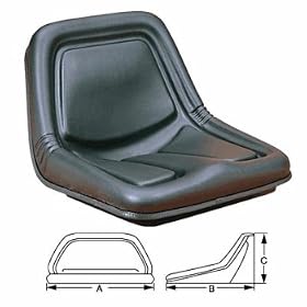 Deluxe High Back Seat Circulates Air, Drains Rain