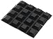 Black Self Adhesive Bumper, TapeRed Square Shape, .3H x.81W