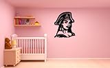 Wall Stickers Vinyl Decal Beautiful Girl Pirate for Kids Coolest Nursery i by Wall Sticker