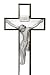 Kreuz, Kruzifix, Glaskreuz "JESUS", teilsatiniert, hängend, Bleikristall, moderner Style (German Crystal powered by CRISTALICA)
