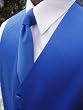 Winter Blues-Not This Summer! Satin Tuxedo Vest including Four-In-Hand Tie