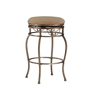 Hillsdale Scottsdale 26-Inch Backless Swivel Counter Stool, Rich Brown Rust Finish with... by Hillsdale Furniture