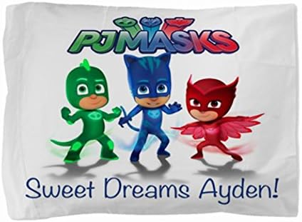 PJ Masks Kids Childs Boys Girls Personalized Pillowcase Gift Pillow Case Bedding Bedroom Decor