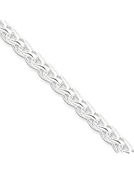 5mm, Sterling Silver, Round Spiga Chain, 24 inch