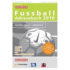 Fussball Adressbuch 2010: Suchen - Finden - Kontakten