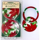 Bernardin Collection Elite Mason Jar Lids and Screw Bands - Standard - Poinsettia by Bernardin Collection Elite