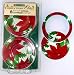 Kitchen & Housewares : Mason Jar Lids & Screw Bands - Standard - Poinsettia