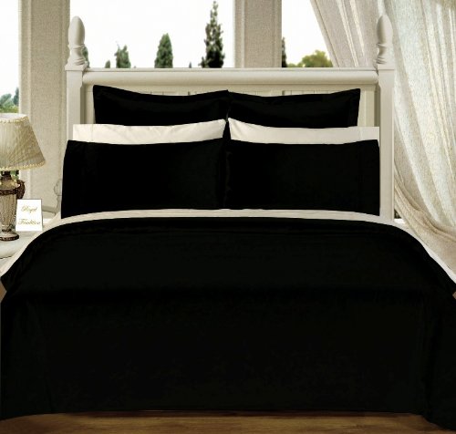 8-PC Queen size Solid Bed in A Bag  Down Alternative 