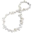 HinsonGayle Handpicked Ultra-Luster White Keshi Cultured Pearl Necklace (Sterling Silver)