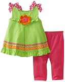 Good Lad Baby-Girls Infant Woven Legging Set, Green, 24