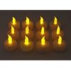 12 Flickering Candle Set Runs on Batteries Flickers Like a Real Candle Battery Operated Tealight Candles Flameless Candle Wedding Tea Light One Dozen Long Lasting Batterry Life