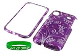 Purple Flower Design Snap On Hard Case for Samsung Vibrant (Galaxy S) T959  ....
