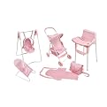 Doll Play Set with Swing