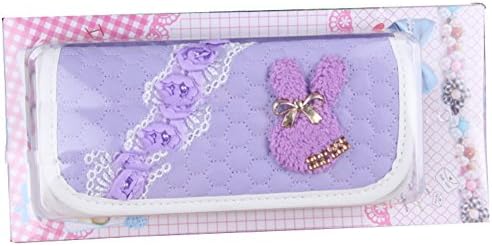 Lookcon Hardcover Gift Box Leather Fashion Fabric Bag( Light Purple)